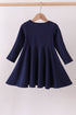 Premium Navy Auburn tiger applique dress
