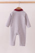 Premium Maroon Mississippi bulldog embroidery romper