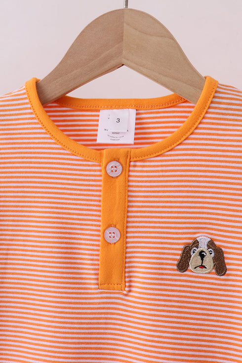 premium-orange-tennessee-puppy-stripe-pants-set-abby-evie-sophias-style-2