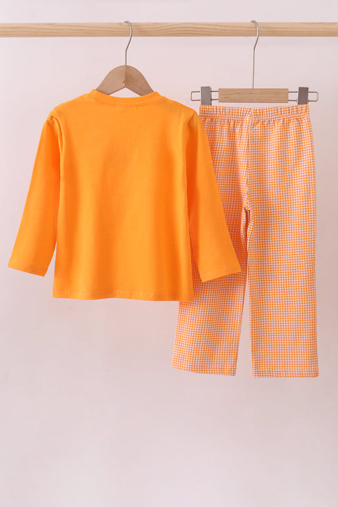 premium-orange-tennessee-football-embroidery-gingham-pants-set-abby-evie-sophias-style-5