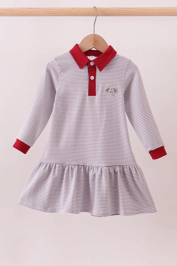 premium-gray-alabama-stripe-elephant-embroidery-dress-abby-evie-sophias-styleDress-1