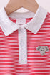 Premium Red Alabama stripe elephant embroidery button down shirt
