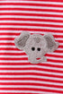 Premium Red Alabama stripe elephant embroidery button down shirt