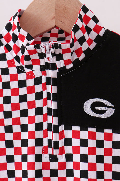 checkered-georgia-half-zipper-pullover-top-abby-evie-sophias-style-2