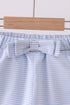 Premium Blue&white stripe bow shorts
