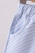 Premium Blue&white stripe bow shorts