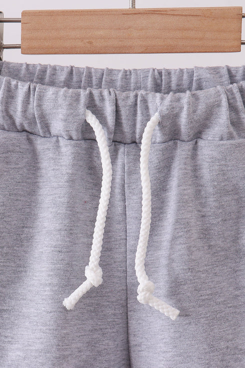 Premium Grey drawstring shorts
