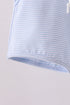 Premium Blue&white stripe drawstring shorts