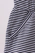 Premium Navy&white stripe drawstring shorts
