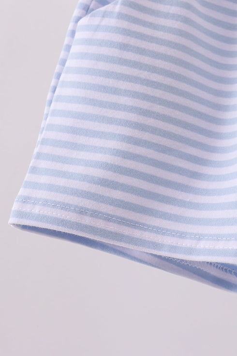 Premium Blue&white stripe shorts