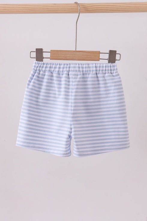 Premium Blue&white stripe shorts