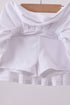 White pleated skort