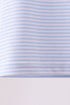 Blue stripe Smirk face applique top