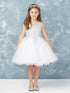 Big Girls Multi Color Gold Lace Wired Tulle Junior Bridesmaid Dress 8-18