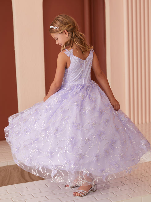 Princess Glitter Lace Ball Gown Dress, Sizes 2-16