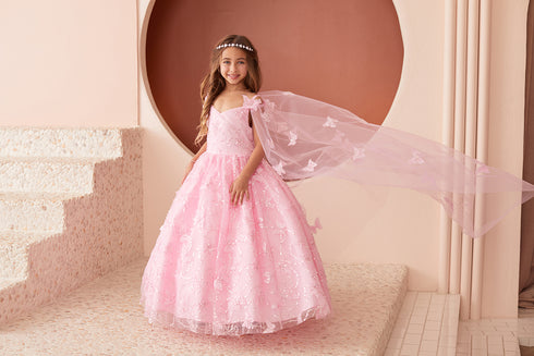 Princess Glitter Lace Ball Gown Dress, Sizes 2-16