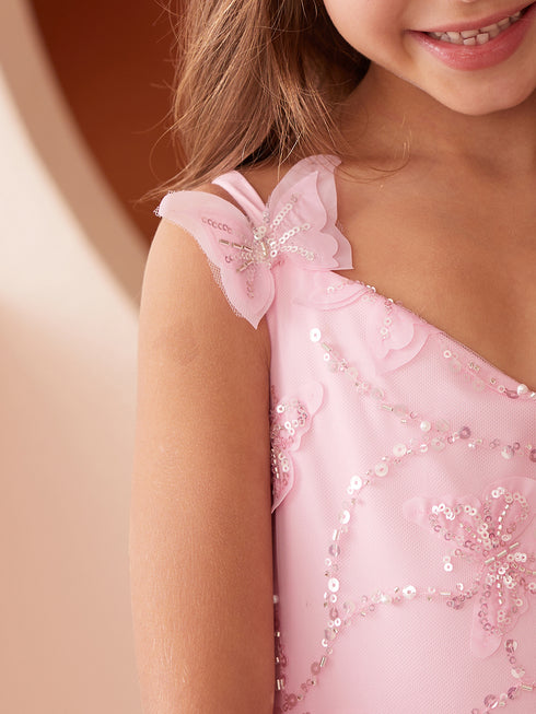 Princess Glitter Lace Ball Gown Dress, Sizes 2-16