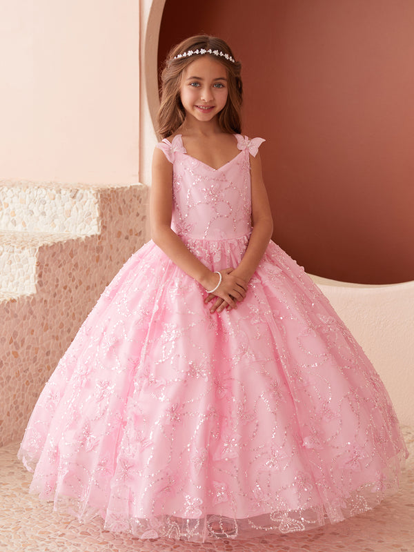 Princess Glitter Lace Ball Gown Dress, Sizes 2-16