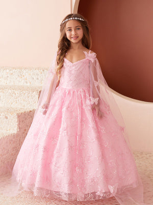 Princess Glitter Lace Ball Gown Dress, Sizes 2-16