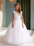 Girls Tulle Overlay Flowing Skirt Ball Gown, Sizes 2-16