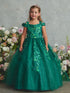 3D Butterfly Applique Bodice Glitter Off Shoulder Special Occasion Dress, Sizes 2-18