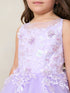 Girls Princess Tulle Dress with Floral Lace Appliqués – Elegant Flower Girl & Party Gown Formal Dress 2-16