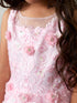 Girls Princess Tulle Dress with Floral Lace Appliqués – Elegant Flower Girl & Party Gown Formal Dress 2-16