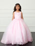 Girls Princess Tulle Dress with Floral Lace Appliqués – Elegant Flower Girl & Party Gown Formal Dress 2-16