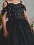 Girls Sparkle Princess Gown – Embroidered Tulle Ball Dress for Special Occasions 2-18