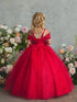 Girls Sparkle Princess Gown – Embroidered Tulle Ball Dress for Special Occasions 2-18