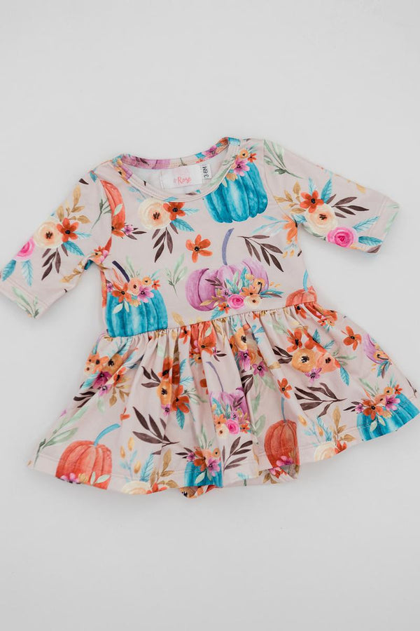 harvest-blooms-twirl-bodysuit Mila &  Rose - Sophia's Style-Harvest Blooms Twirl Bodysuit-0-3M--1