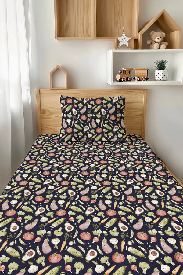 love-you-veggie-much-twin-fitted-sheet-and-pillowcase-set Big Dreams Little Jammie Session Sophia's Style-1