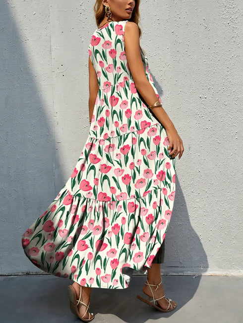 floral-tiered-maxi-tank-dress OhSoStyled at Sophia's Style-8