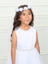 Girls Elegant Flower Crown with Veil – A Princess-Worthy Accessory