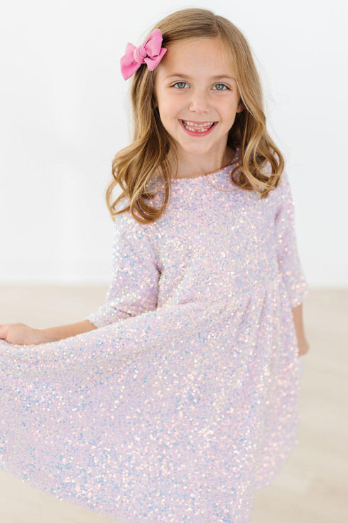 lavender-sequin-dress Mila & Rose - Sophia's Style-Lavender Sequin Dress-2T--1
