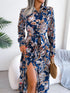 tied-printed-long-sleeve-midi-dress Sophia's Trends - Sophia's Style-White-S