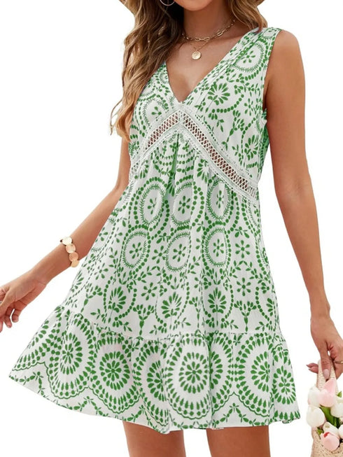 printed-v-neck-sleeveless-mini-dress OhSoStyled at Sophia's Style-14
