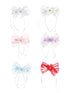 Girls Medium Organza Bow (6 PCS)