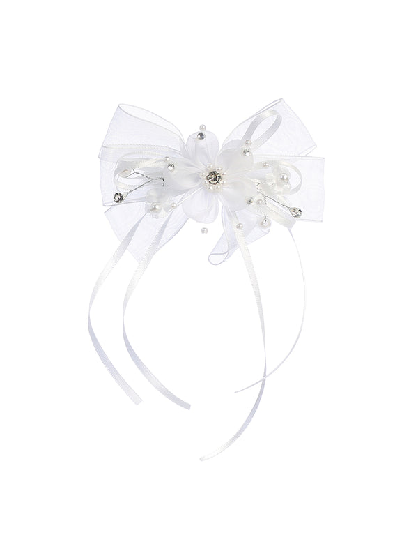 Girls Medium Organza Bow (6 PCS)