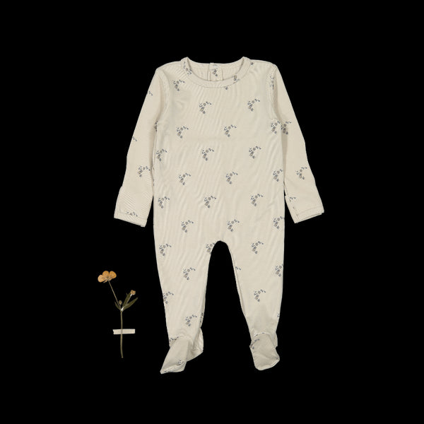 the-printed-romper-nola-blue Lovely Littles - Sophia's StyleBack Snap Romper-1