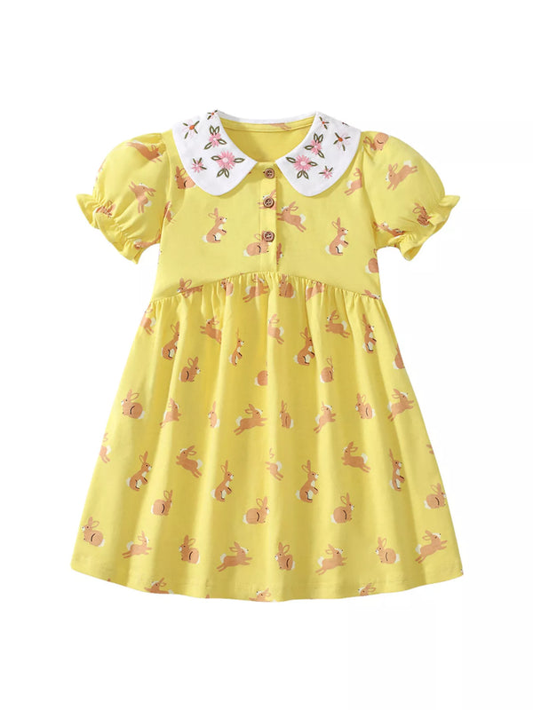 childrens-bunny-print-peter-pan-collar-dress-ohso-kids-sophias-style-1