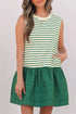 stripe-woven-sleeveless-mini-dress OhSoStyled - Sophia's Style in Dark Green-3
