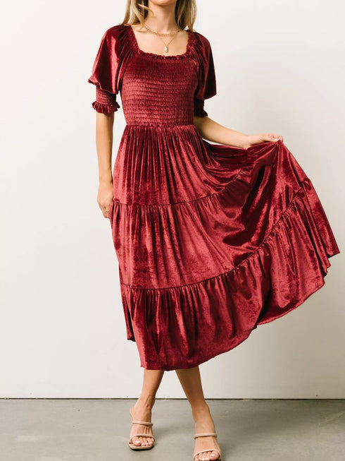 velvet-smocked-tiered-midi-dress-OhSoStyled-Sophia's-Style-14