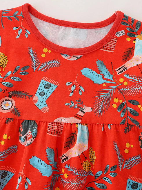 childrens-christmas-print-long-sleeve-dress-2-ohso-kids-sophias-style-4