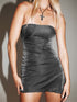 slit-drawstring-sleeveless-wrap-dress Sophia's Trends - Sophia's Style-Dark Gray-S