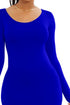 round-neck-long-sleeve-maxi-wrap-dress Sophia's Trends - Sophia's Style-Royal Blue-L