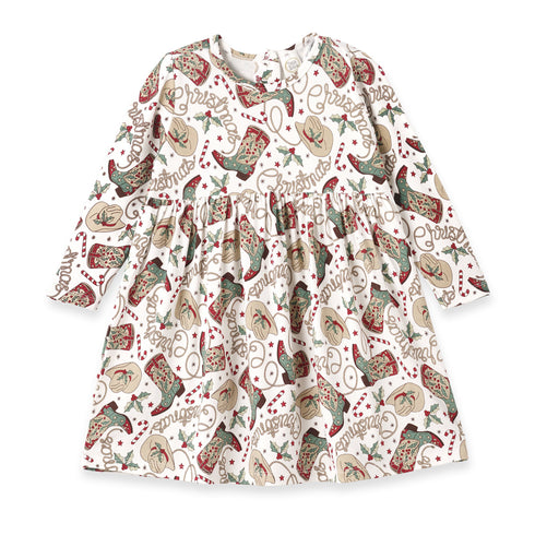 western-christmas-girls-dress-soft-bamboo-holiday-style Sophia's StyleBaby Girl Clothes-1