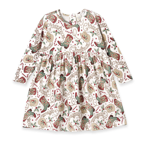 western-christmas-girls-dress-soft-bamboo-holiday-style Sophia's StyleBaby Girl Clothes-1