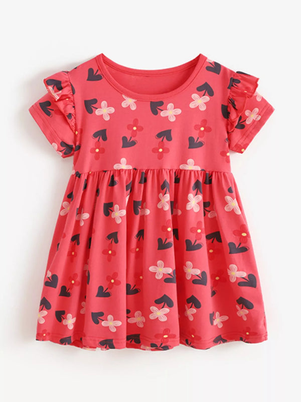 childrens-floral-print-ruffle-sleeve-casual-dress-ohso-kids-sophias-styleDresses-1
