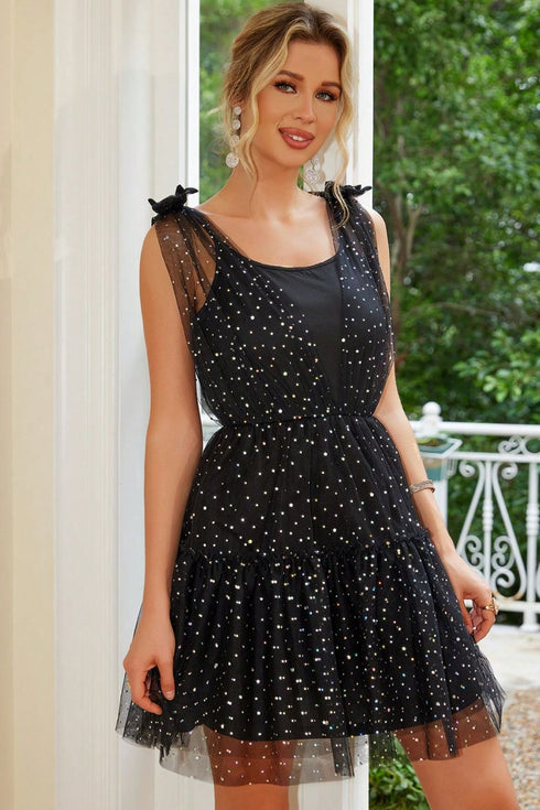 tied-scoop-neck-mini-cami-dress OhSoStyled at Sophia's Style-1